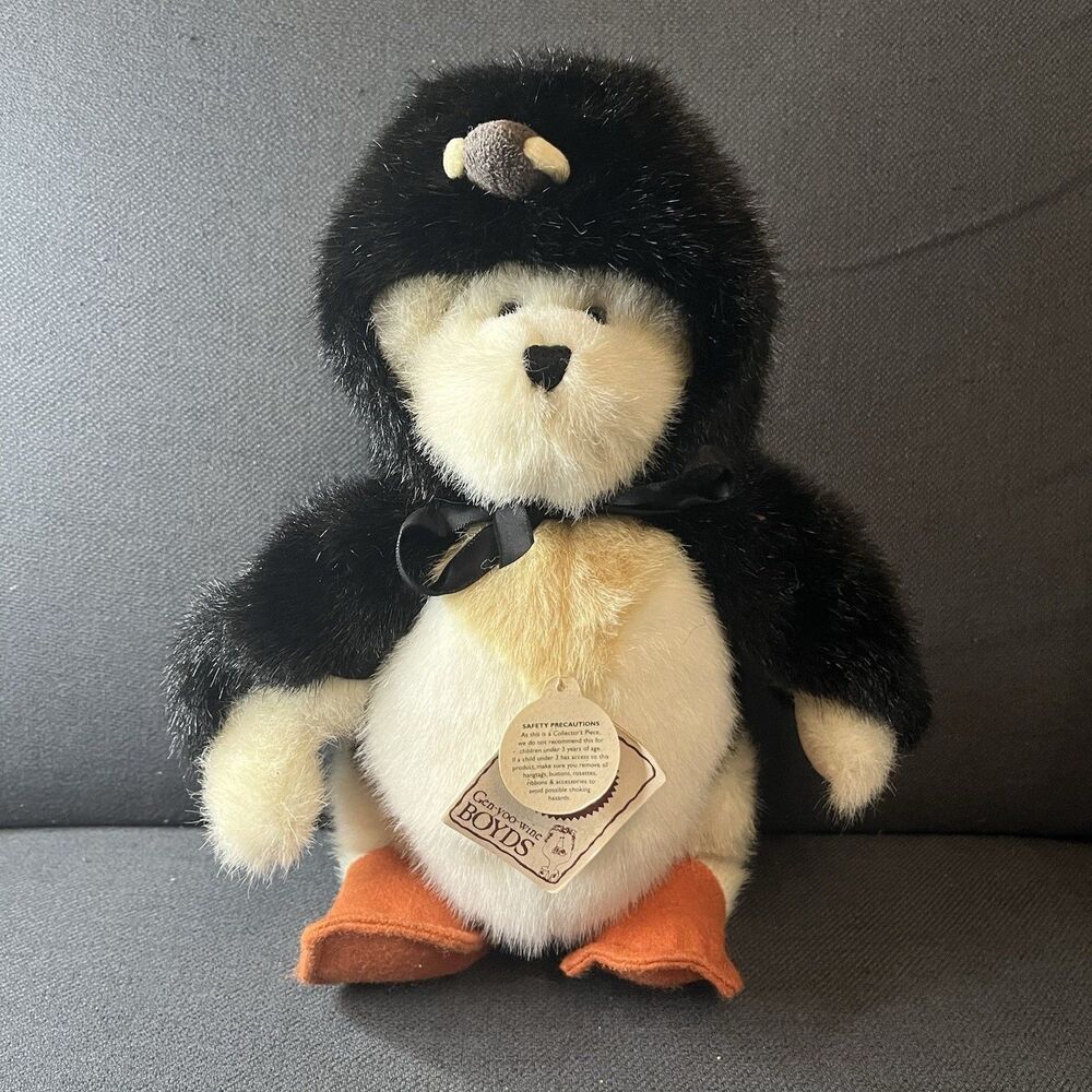 Boyds Bears Waddlekins Penguin Teddy Bear Plush 91865 T.J.'s Best Dressed Tagged